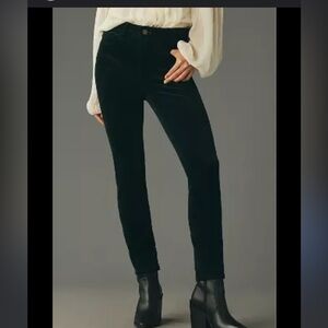 Anthropologie  woman’s dark navy blue corduroy pants size 25